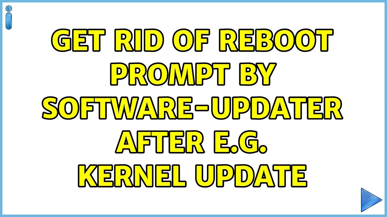 Ubuntu Get Rid Of Reboot Prompt By Software Updater After E g Kernel