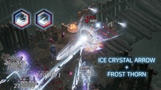 Undecember Ice Crystal Arrow + Frost Thorn Non-Crit Gameplay || 언디셈버 얼음결정화살 + 서리가시 집념