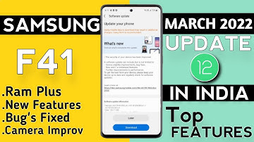 Samsung F41 March Update Released | OneUI 4.1 + Android 12 | Top Features|New Update F41|Bug