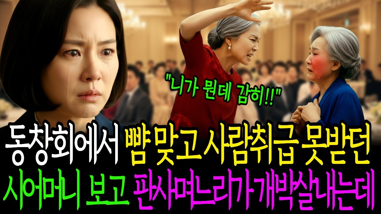 동창회에서 뺨 맞고 아무 말도 못한 시어머니… 그 장면을 며느리가 봤습니다ㅣ사연라디오