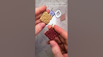 Morocan Polymer Clay Cutters #polymerclaycutters #claytools #silkscreen #texture #jewelrymaking