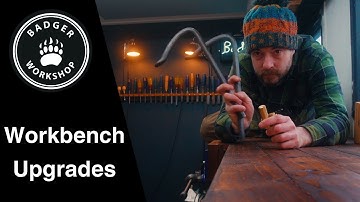 De werkbank afwerken met werkstukopbergopties