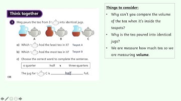 Year 2: Maths - Comparing Volumes - (Unit 14 Lesson 5)