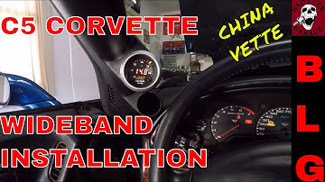 WIDEBAND GAUGE AND PILLAR GAUGE POD INSTALL IN  C5 CORVETTE