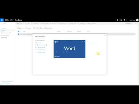 Versionierung in Microsoft Office 365