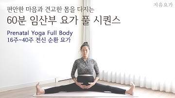 임산부요가 데일리 60분 수련 / 태교요가 / 산전요가 / 임신부요가 / 임신기 전신순환 by.지음요가(jiumyoga)