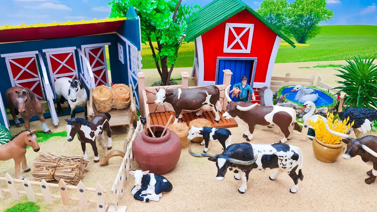 Самая креативная миниатюрная коровья ферма своими руками | Уход за коровой во время родов | Диора...