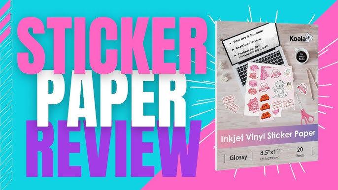 How To Use HTVRont Sublimation Sticker Paper - WATERPROOF STICKERS! 