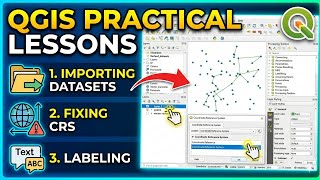 Importing Datasets, Labeling, and Fixing CRS in QGIS – GIS Tutorial