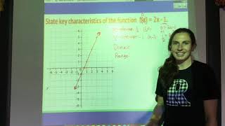 Key Characteristics of Linear Functions: Example