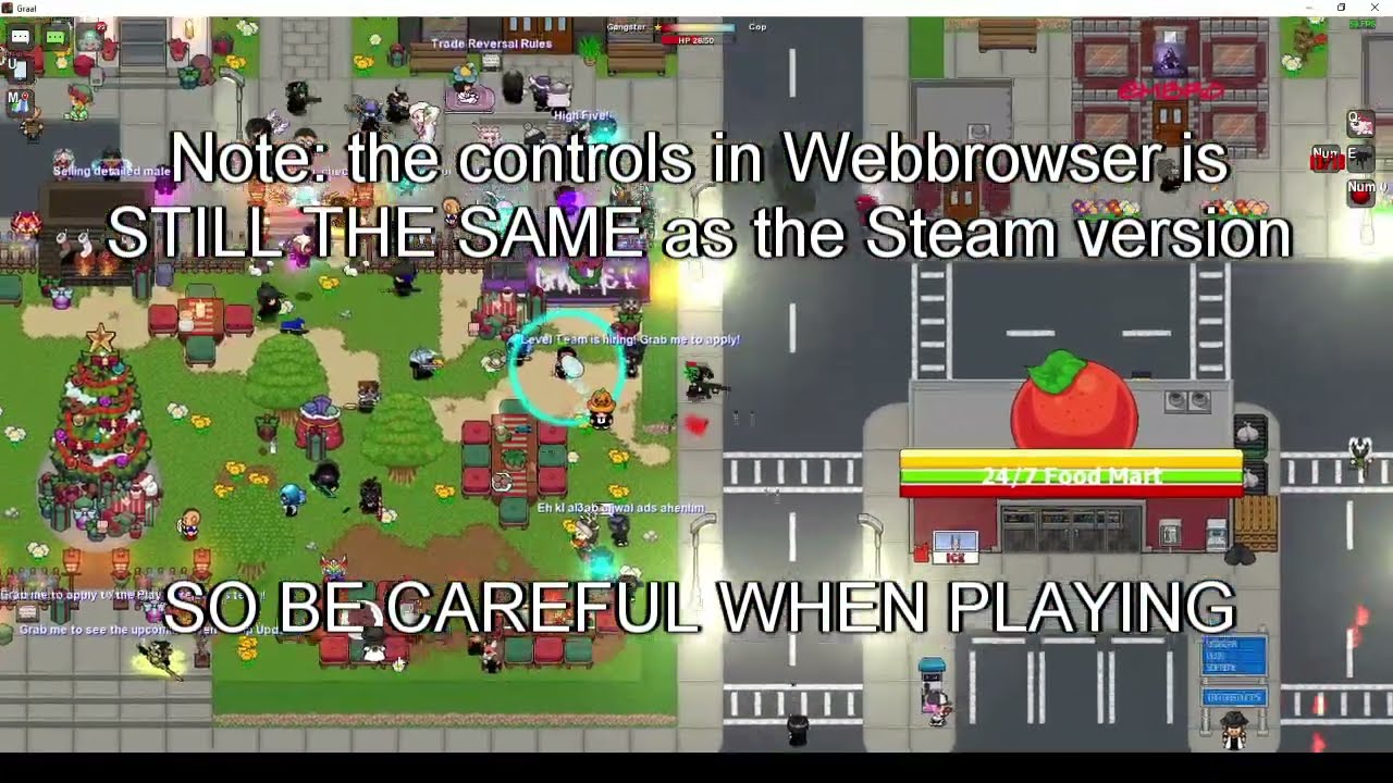 Graal Era - Steam vs Browser Comparison