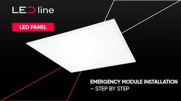Emergency module installation for LED panel | Step-by-step