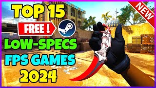 TOP 15 Free FPS GAMES for Low End PC/Laptop - Early 2024 (Offline/Online)
