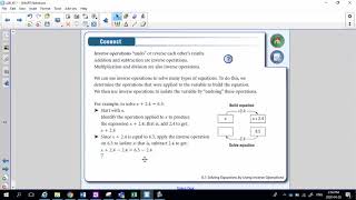 Solve equation with inverse operations - 6.1 part 1