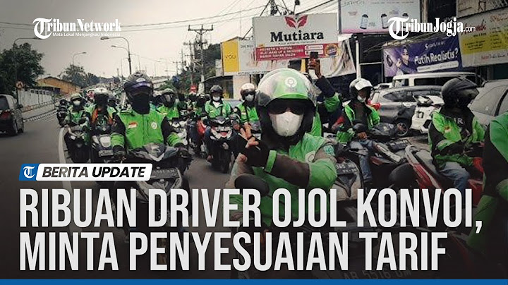 Ribuan Driver Ojol Konvoi, Minta Penyesuaian Tarif