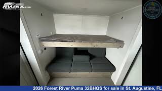 Eye-catching 2026 Forest River Puma Travel Trailer RV For Sale in St. Augustine, FL | RVUSA.com