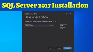 08 Install SQL Server 2017
