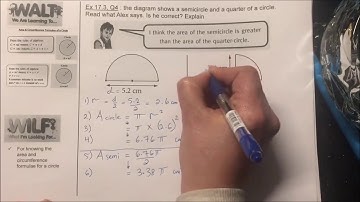 Calculating the Area, Semi Circle & Quadrant