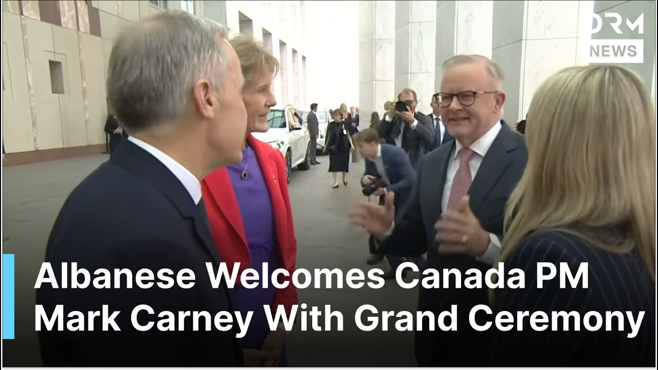 GRAND WELCOME: Canadian PM Carney Gets Grand Ceremonial Welcome in Canberra by Australian PM | AC1G
