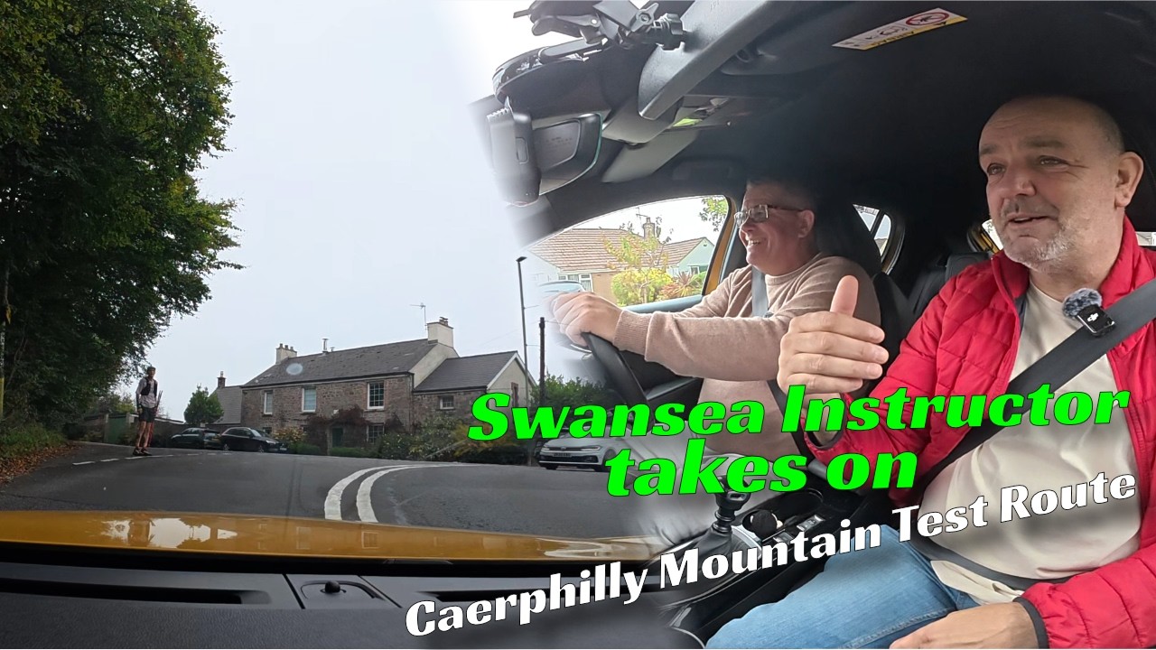 Cardiff vs. Swansea: Driving Instructor Takes on the Treacherous Caerphilly Mountain Test Route!