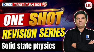 Solid State Physics IIT JAM One Shot Revision 2025 - Most Expexted Topics Preparation!