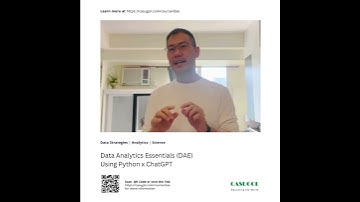 Data Analytics Essentials Using Python x ChatGPT | International Certification | CASUGOL