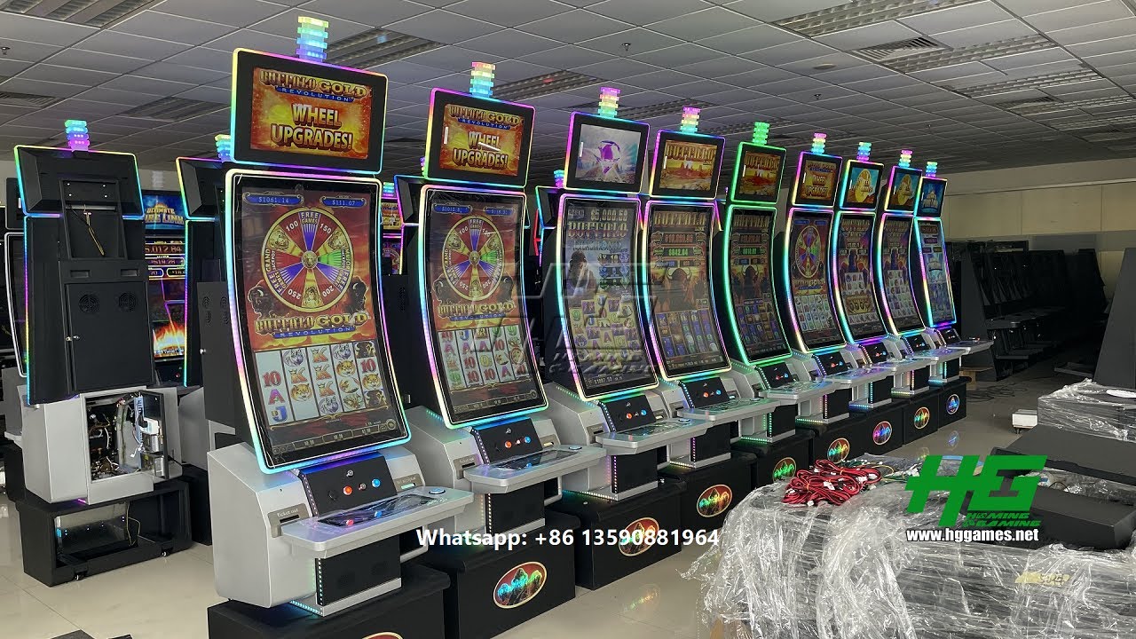 Best Selling 43 Inch Curved Touch Screen Casino Slot Gaming Machines With Buffalo Slot Game