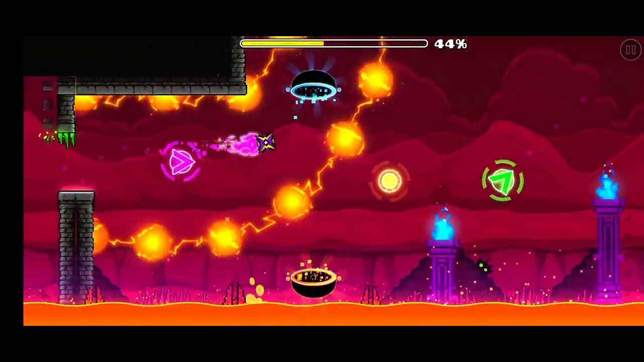 Geometry dash level 22 Dash all coins - YouTube