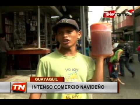 Intenso comercio navideño