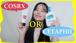 COSRX Salicylic Acid Daily Gentle Cleanser VS Cetaphil Gentle Skin Cleanser