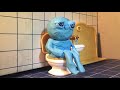 Toilet time stop motion clay animation