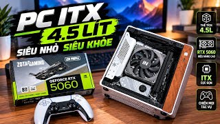 PC ITX siêu nhỏ chỉ 4.5L với vỏ case Jonsbo NV10 cùng RTX 5060 lowprofile siêu khỏe