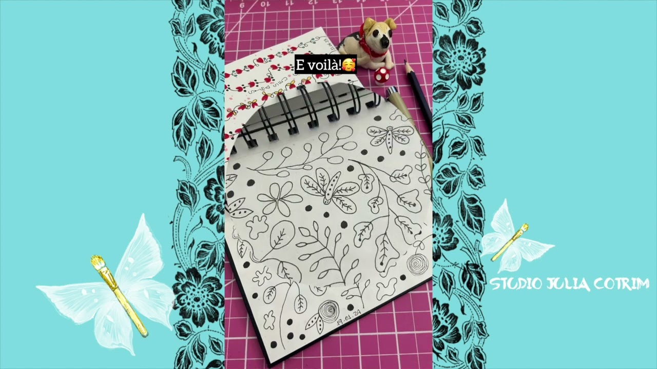 🌼Com muita simplicidade vou rabiscando minhas pretinhas básicas.