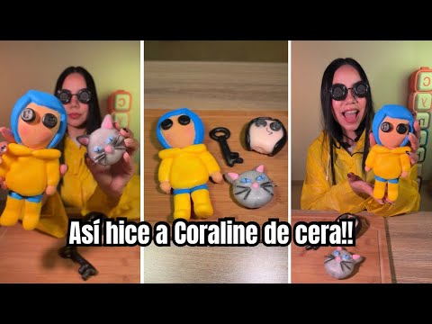 I Turned my favorite Movie into WAX!! 😱 WAX CORALINE | Wax Cracking Clay