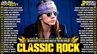 Download Lagu Classic Rock Songs 70s 80s 90s Full Album 🎶 Guns N Roses, Queen, Nirvana, AC/DC, Bon Jovi, Metallica MP3