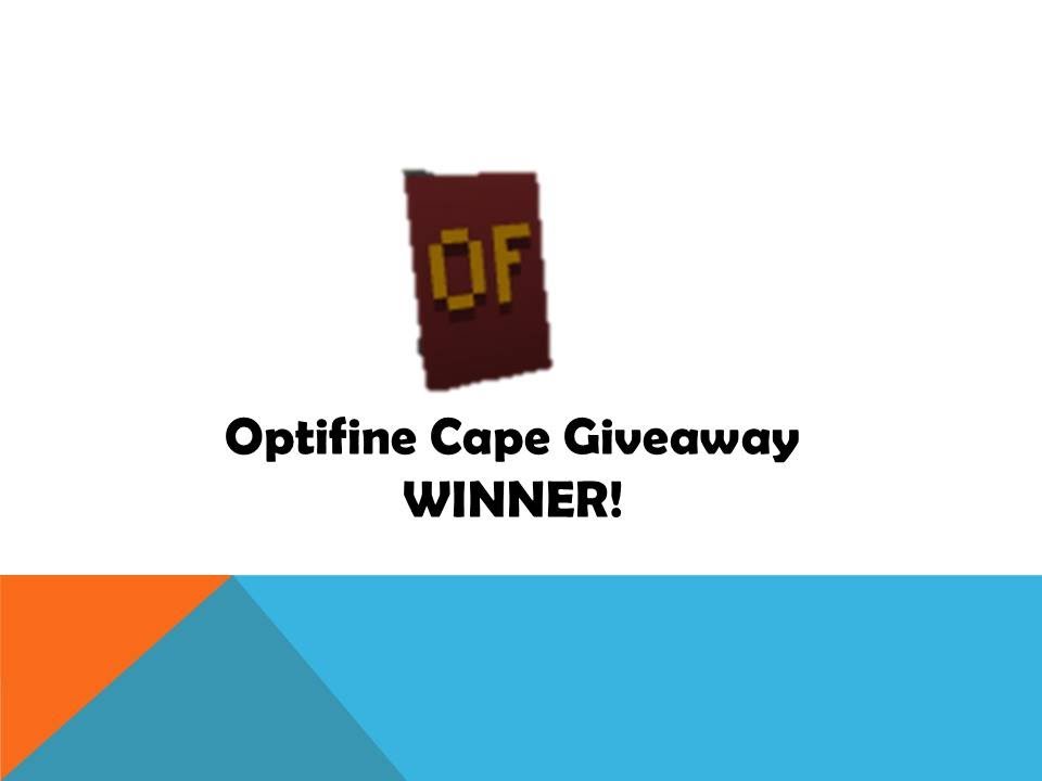 Christmas Giveaway Optifine Cape WINNER YouTube