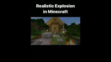 Minecraft- Physics Mod Realistic Explosion🌋