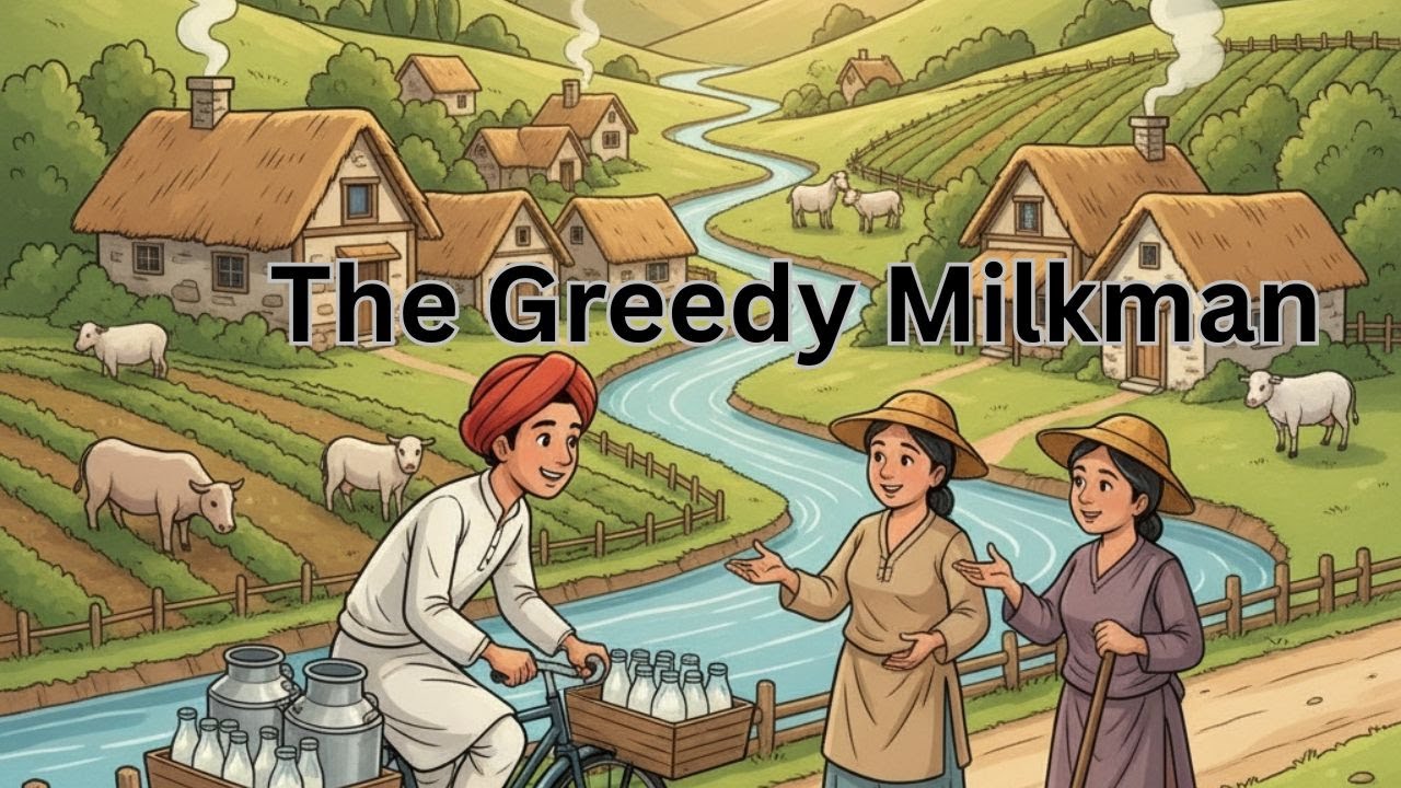The Greedy Milkman | An Inspiring Motivational Story | Story by grandma | Learning English Stories