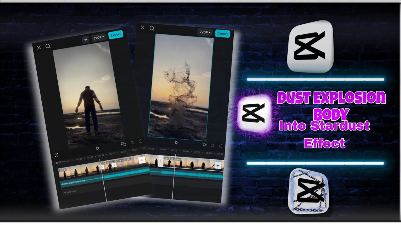 Instagram Trending Dust Explosion Body Effect Reels Editing | Into Stardust Effect