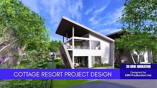 luxuries mini cottage design and 3D exterior & interior animation | KBN Production Ltd