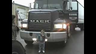 Me At B&B Trucking With My Grandpa