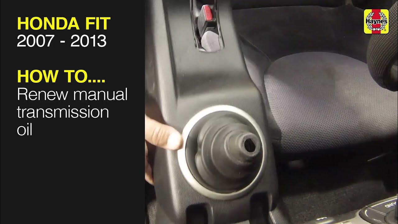 How to Renew manual transmission oil on the Honda Fit 2007 to 2013