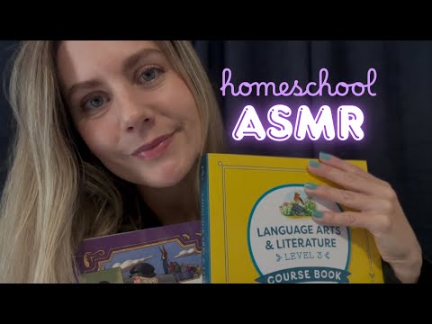ASMR | Fall Asleep as I Show You My Homeschool Curriculum 💕