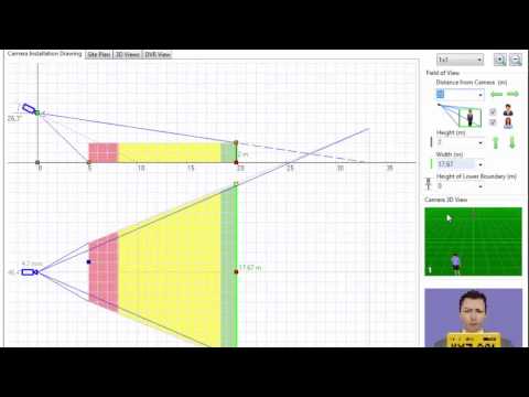 CCTV system design. Part 1/5: Camera installation height, lens focal lenght and pixel density