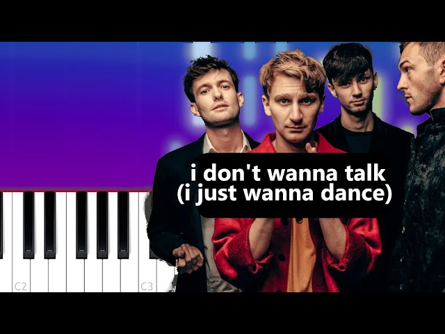 Glass Animals - I Don't Wanna Talk (I Just Wanna Dance)  (Piano Tutorial) class=