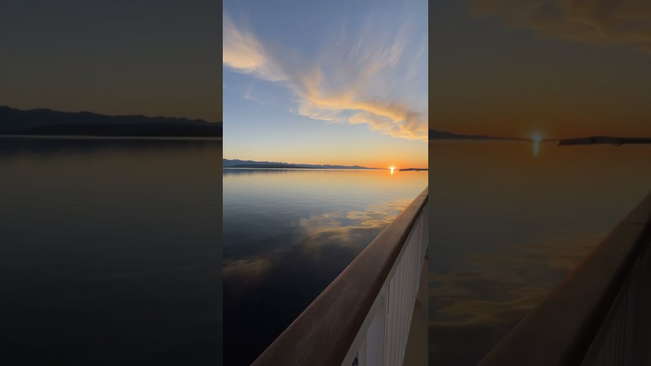 Alaska Cruise POV: Beautiful Sunset | Sailing from Vancouver to Alaska (Day 1) 🌅