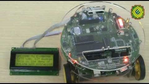 20x4 LCD Interfacing String Display on FireBird V P89V51RD2 Robot