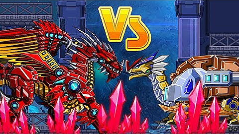Robot Red Dragon VS Robot Turtle - Game Play - 2015 - HD