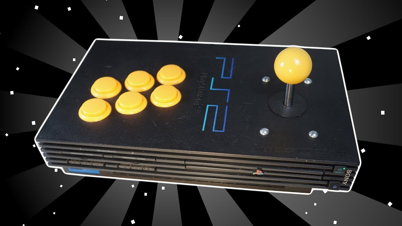 Como Montar Controle Arcade Playstation 2 - PS2 - Tutorial