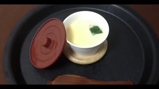 "Steamed egg custard"　ＩＨで、茶碗蒸し